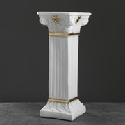 Колонна “Античная“, бело-золотой 65х27см фото