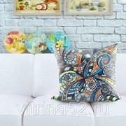 Декоративная подушка “Цветочная абстракция“ фотография