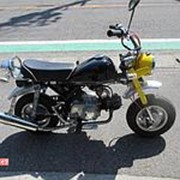 Мопед мокик Honda Monkey рама Z50J Minibike тюнинг черный желтый фото