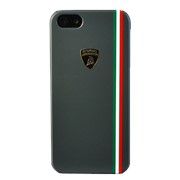 Чехол Lamborghini Tricolor для iPhone 5 серый фото