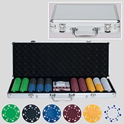 Набор для покера на 500 фишек без номинала фотография