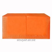 Салфетки бумажные цветные-интенсив, оранжевые, 200 штук фото