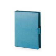 Ежедневник А5 80стр. на кольцах со смен.бл. Gmini+POWERBANK 9000mAh голубой фото