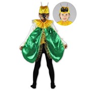 Карнавальный костюм для детей Карнавалия.рф Жук зеленый детский, 30-32 (116-128 см)