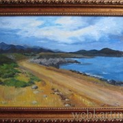 Картина, масло, холст на картон, «На Крите» фото