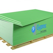 Гипсокартон стеновой Gyproc GKBI 1200x2500х12,5 мм, влагостойкий