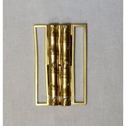 Пряжка 6 см металлическая из двух деталей золото фото