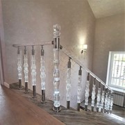 Прозрачные перила для лестниц фото