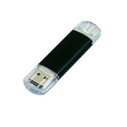 USB-флешка на 32 Гб.c дополнительным разъемом Micro USB, черный фото