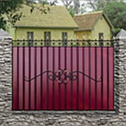 Кованый забор “МП“ металлический фото