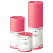 Свеча-колонна темно-розовая фото