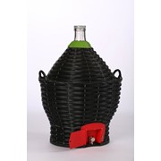 Бутыль-демиджон с краном для вина и пластиковой крышкой,54 литра фото