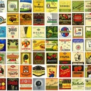 Сложные многоцветные этикетки фото