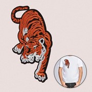 Термоаппликация 'Тигр', 15 x 8 см, цвет оранжевый фото