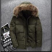 Зимняя куртка пух 80% (тёмно-зелёный)