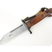 ММГ штык-нож АК ШНС-001-01 (для АКМ), коричн. рукоятка с резин. накладкой «Люкс»