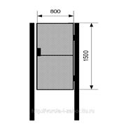 Калитка из сетки рабицы ширина 1м * 1,5 м фото