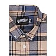 Рубашка мужская / Street Soul / Клетка 0145 / коричнево-синий / (L) фотография
