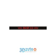 Светофильтр “Sparco“ (110х1300) узкий фон черный цвет красный (1шт.) A-STICKER фото