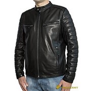 Куртка кожаная демисезонная МК/17-14К Vegital Black Bronz