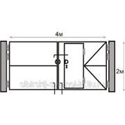 Ворота из профнастила со встроеной калиткой