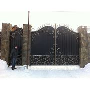 Кованые ворота,калитка,забор "Эдинбург"