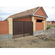 Ворота распашные для дома фото