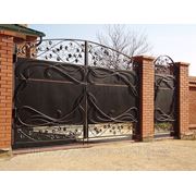 Кованые ворота с калиткой… фотография