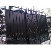 Ворота с калиткой 3,4х2,4м+1м №-14 без столбов