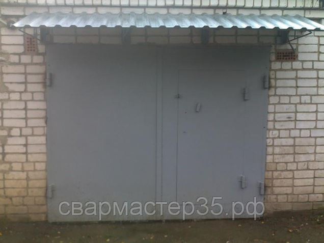 Козырек складной на гаражи