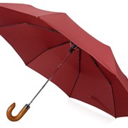 Зонт складной Cary, полуавтоматический, 3 сложения, с чехлом, бордовый фотография
