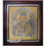 Святой Николай - Красивая Икона С Посеребрением И Позолочением Код товара: ОСФ-НЧ-01 фото