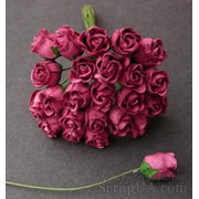 Бутоны роз BURGUNDY, 5шт фото