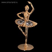 Сувенир «Балерина с поднятой рукой», 6х6х11 см, с кристаллами Сваровски фотография