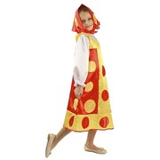 Карнавальный костюм для детей Вестифика матрешка красная детский, 116-122 см
