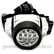 Ultraflash фонарь налобный LED5352 (66 мм, металлик, 14LED, 4 реж., 3хR03, пласт., коробка) фото