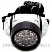 Ultraflash фонарь налобный LED5353 (66 мм, металлик, 19LED, 4 реж., 3хR03, пласт., коробка) фото