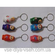 Брелок матрешка из дерева фото