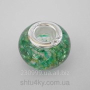 Бусина Pandora в зеленом цвете P4260802 фото