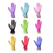 Перчатки нитриловые XL 50 пар, цвет в ассортименте фотография