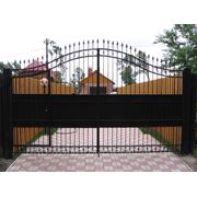 Ворота металлические в омске фото
