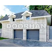 Ворота секционные гаражные DOORHAN 2750х2225 мм, цвет белый (коричневый) фото