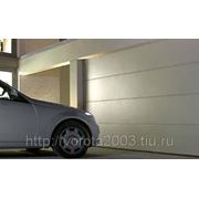 Ворота секционные гаражные HOERMANN 3000х2250 мм с приводом, цвет белый (коричневый) фото
