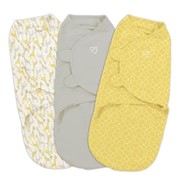 Конверт Summer Infant Конверт на липучке Swaddleme®, размер S/M, (3шт.), желтый/жирафы фото