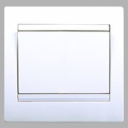 Выключатель одноклавишный скрытой установки, серии “Омега“ ,цвет в ассортименте фото