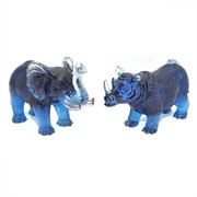 Статуэтки Слон и Носорог фото