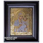 Тихвинская Икона Богородицы - Чудесная Икона С Серебром И Позолотой Код товара: ОСФ-МБ-21 фото