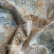 Ткань Лен органза ( цветы ) 792