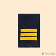 Фальшпогоны МЧС сержант вышивка желтым синие МФ-14-02