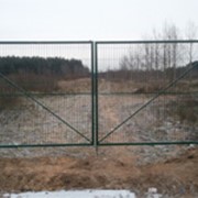 Ворота из сварной сетки фото